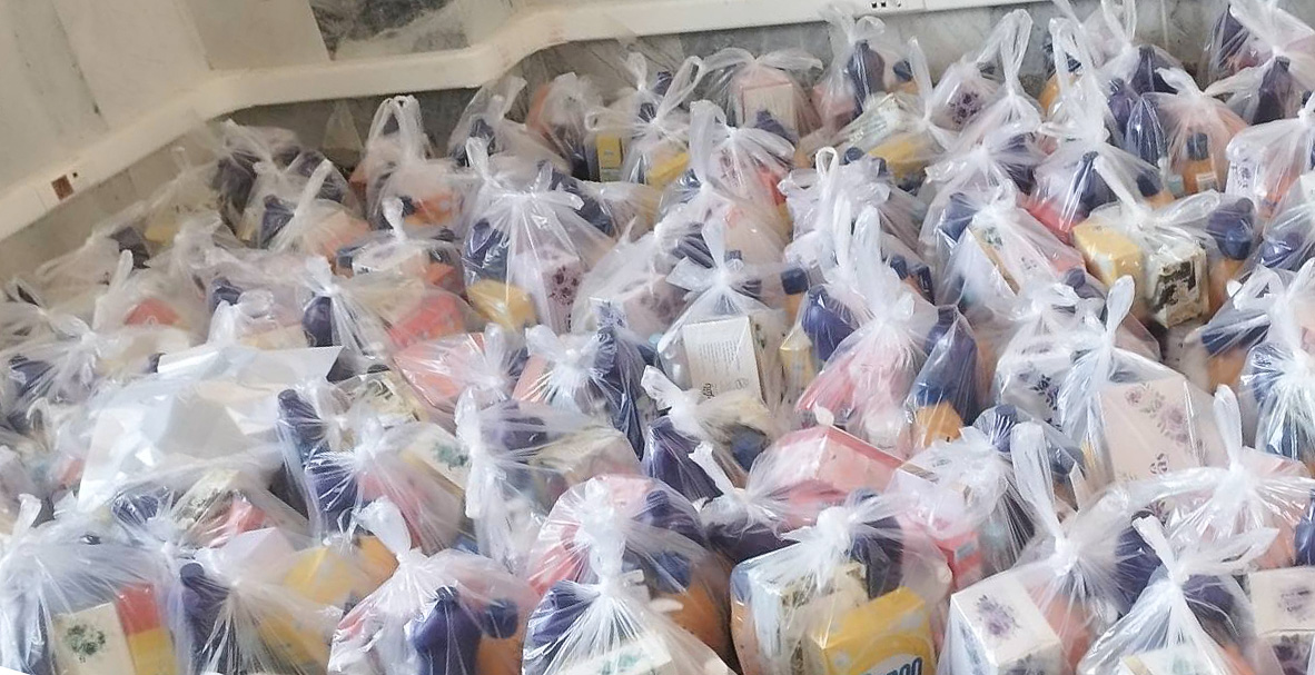 توزیع 150 بسته بهداشتی ویژه سالمندان درپهن